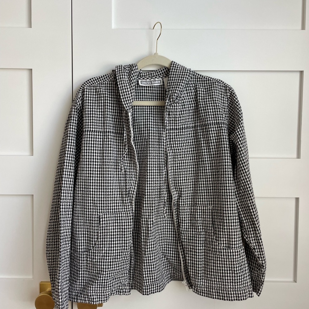 dress barn gingham jacket